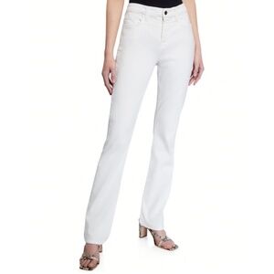 JEN 7 by 7 For All Mankind High Rise Slim Straight Jeans White Sz 4